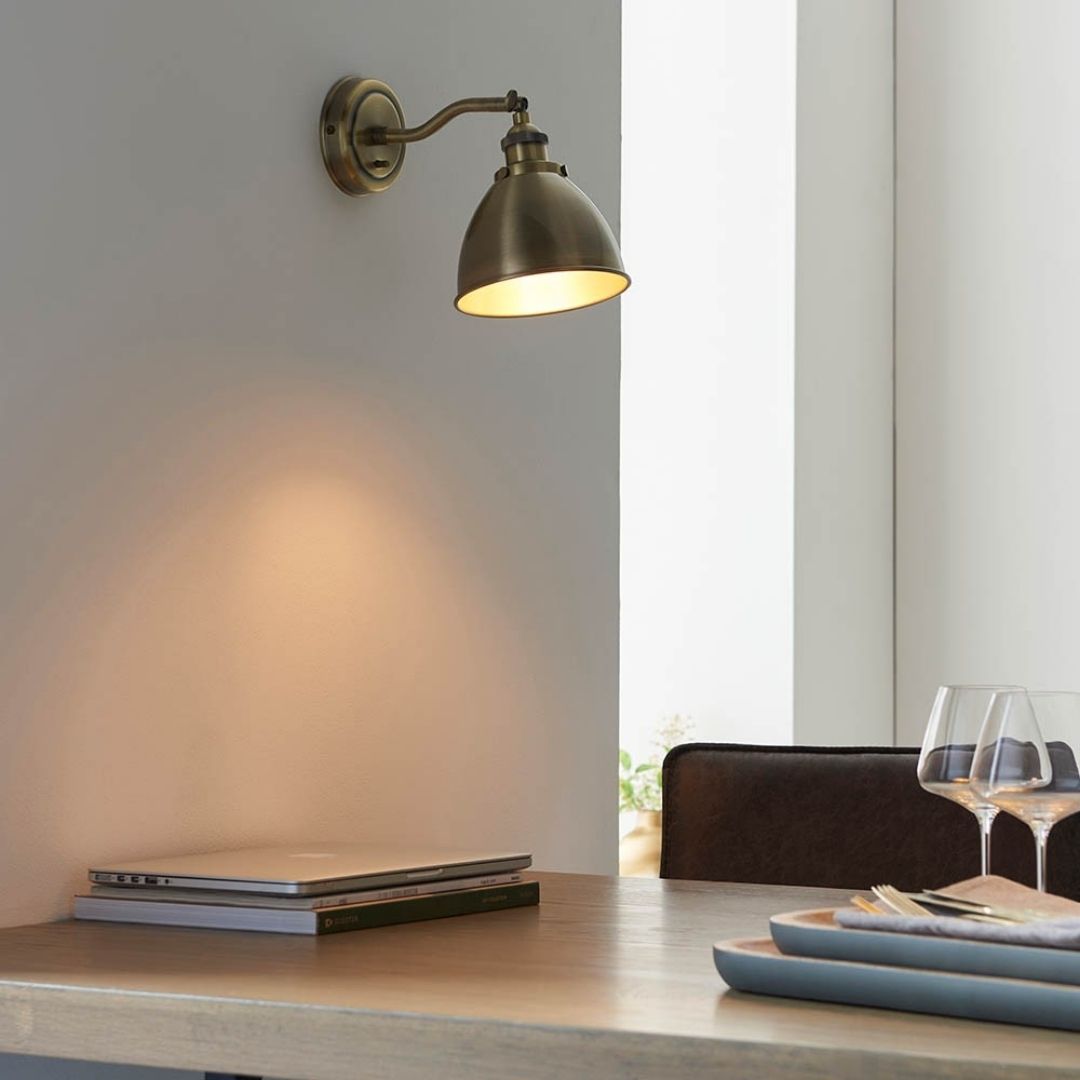 Franklin Antique Brass Wall Light