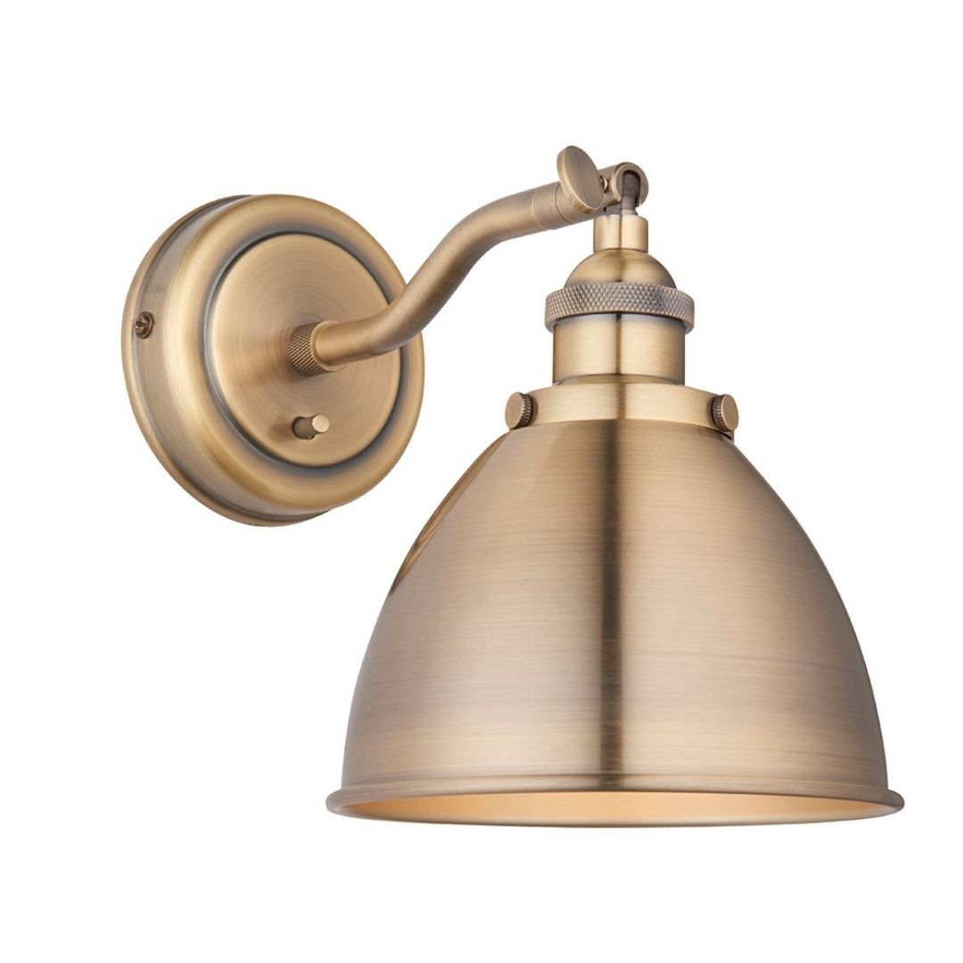 Franklin Antique Brass Wall Light