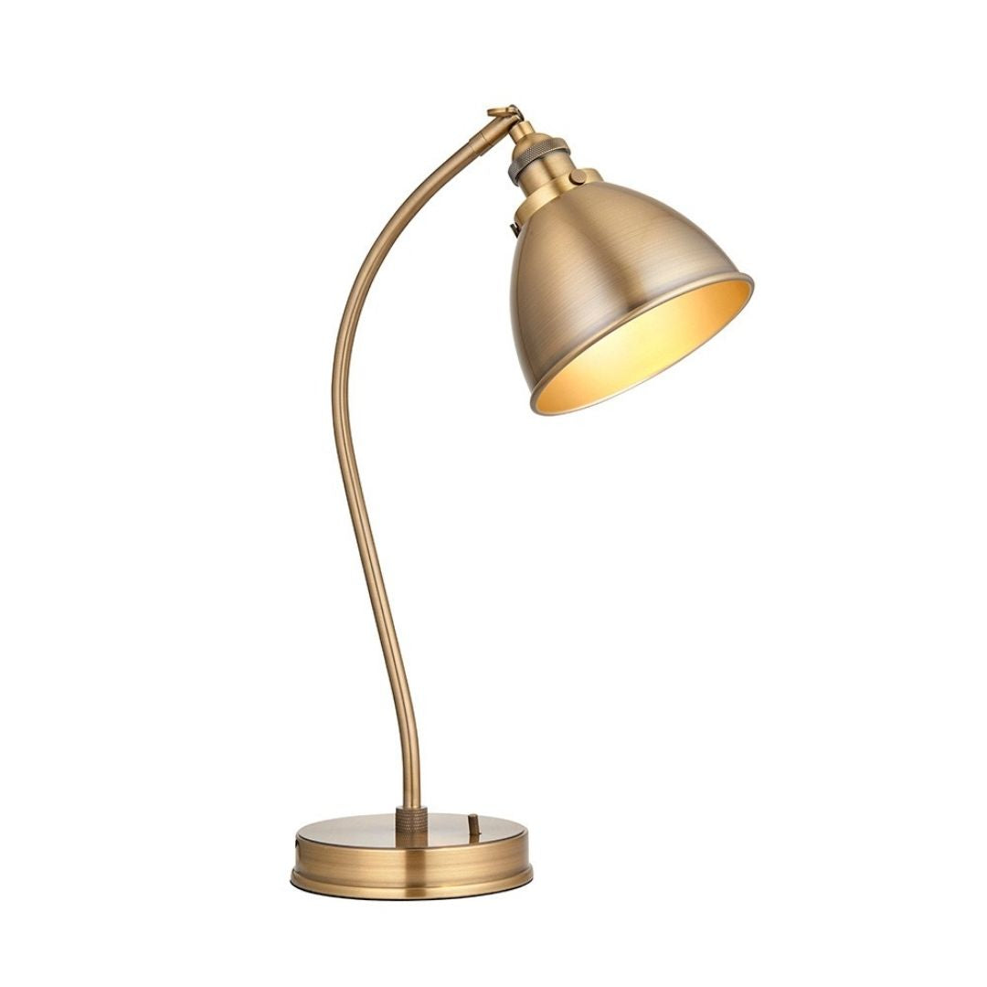 Franklin Antique Brass Desk Table Lamp