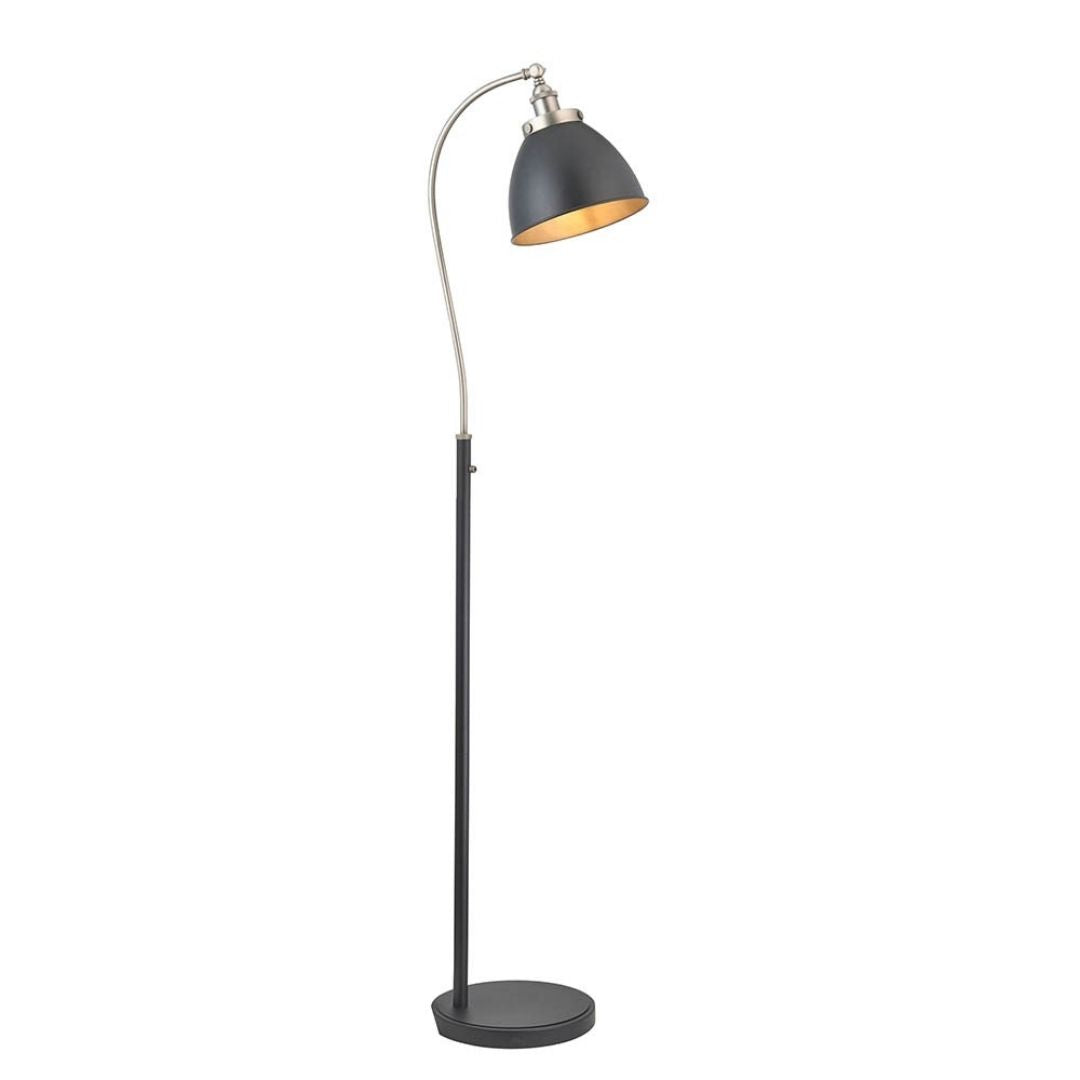 Franklin Black and Pewter Task Floor Lamp