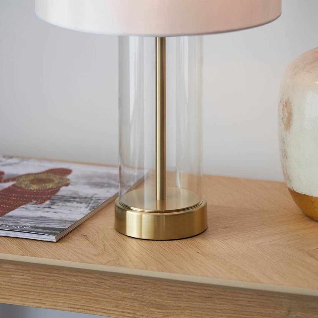 Lessina Gold & Glass Touch Table Lamp