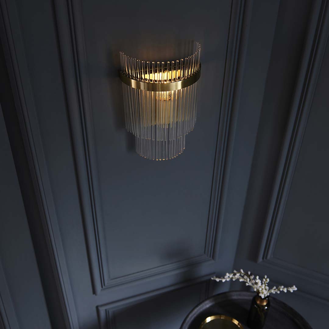 Marietta Antique Brass Wall Light