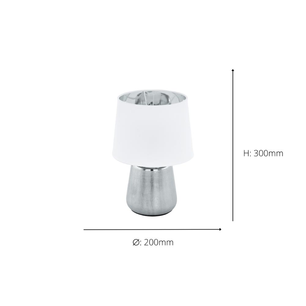 Manalba Silver Table Lamp