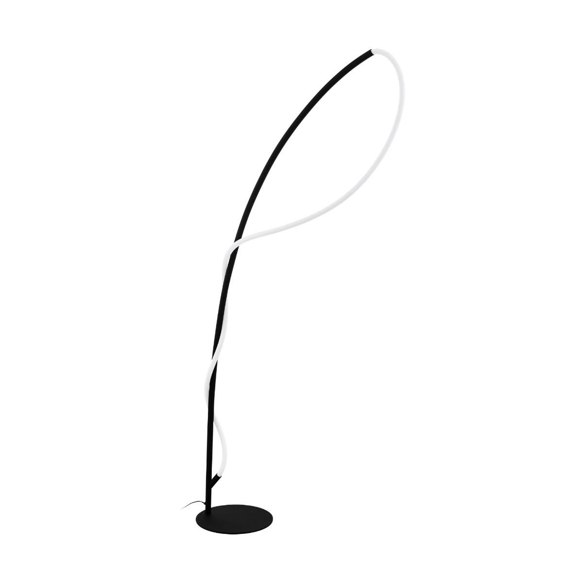 Egidonella Black LED Arc Floor Lamp