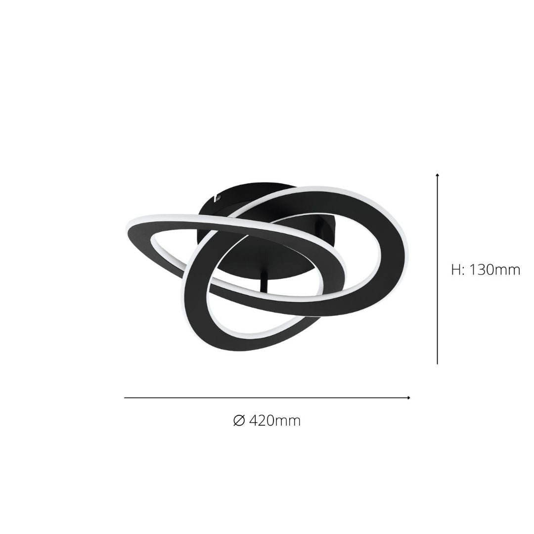 Rolimare Cool While LED Flush Ceiling Light