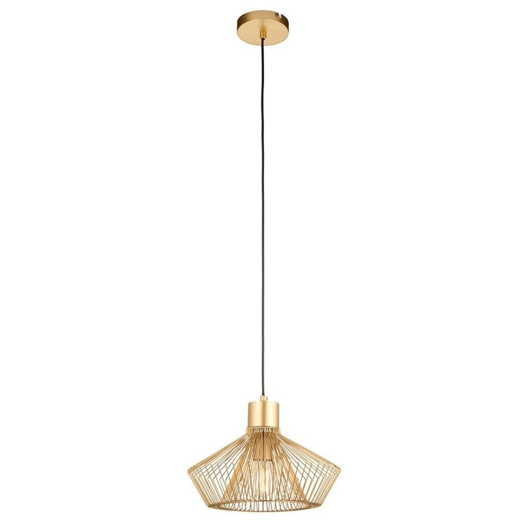 Kimberley 1 Light Gold Pendant Ceiling Light