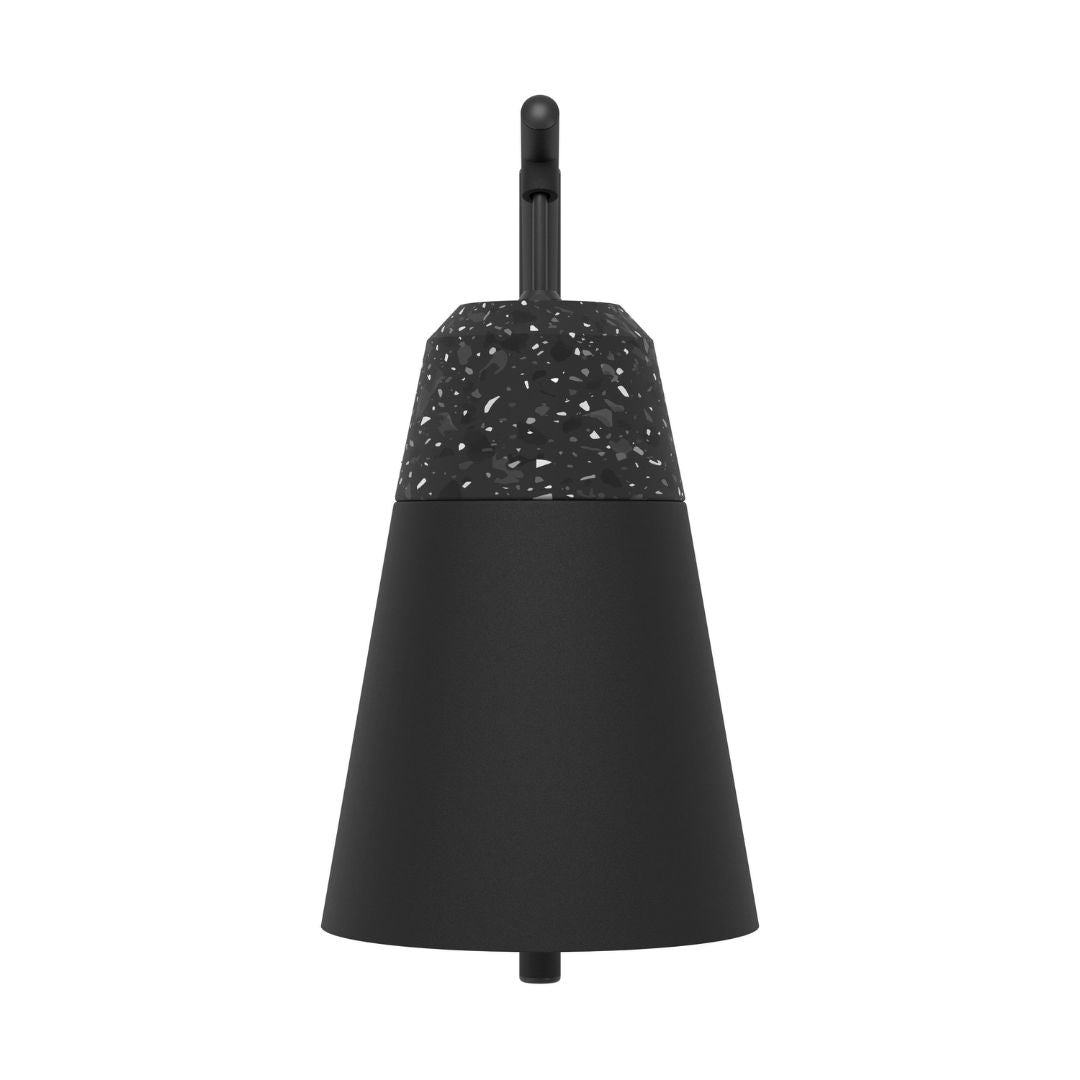 Canterras 1 Light Black and Grey Wall Light
