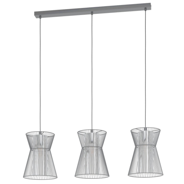 Maseta 3 Light Black Ceiling Pendant