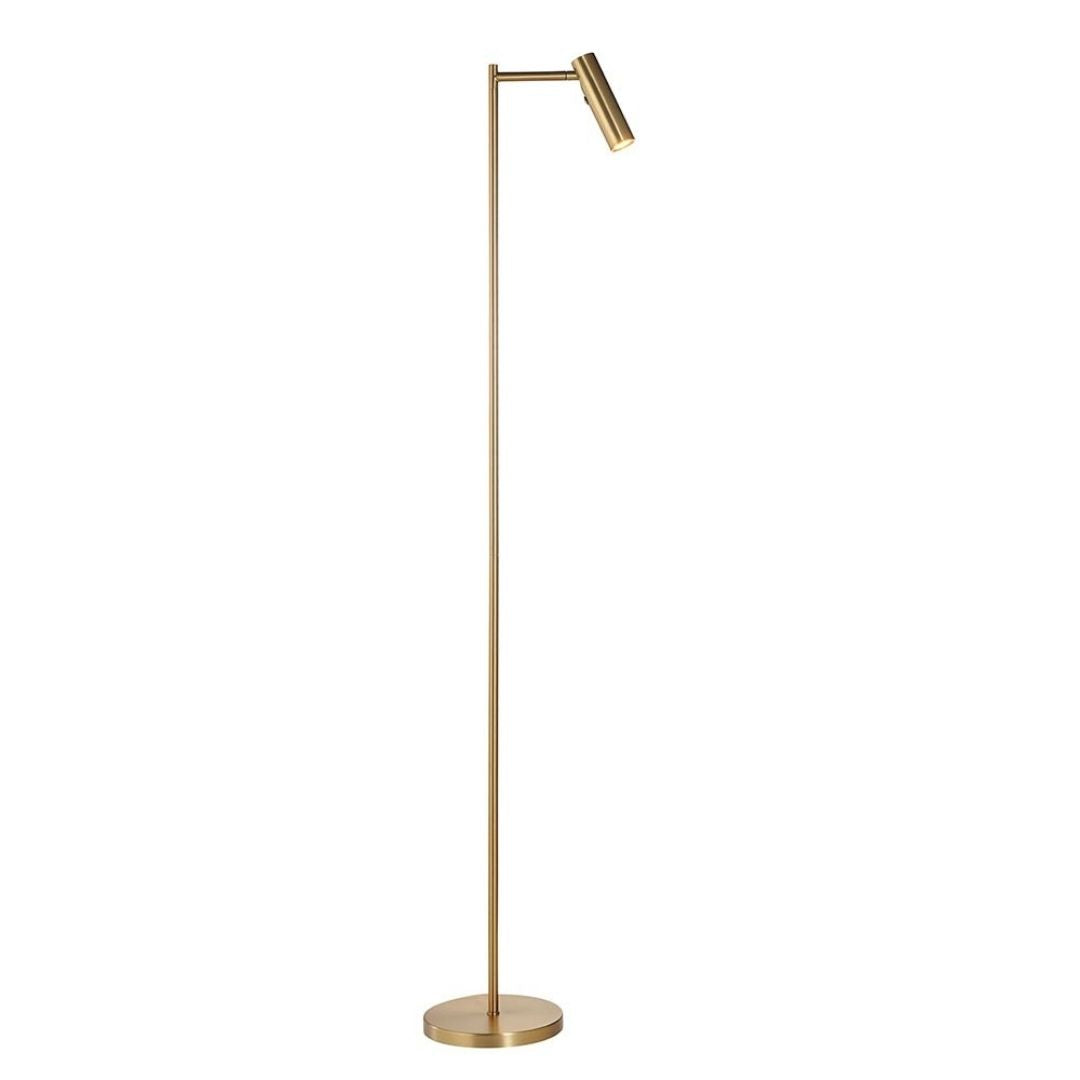 Dedicated Reader Gold LED Task Floor Lamp