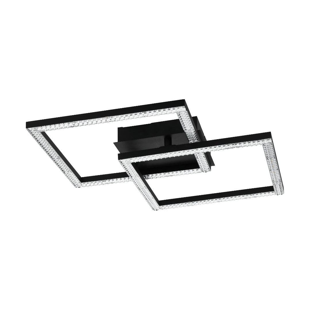 Lejias Black LED Flush Ceiling Light