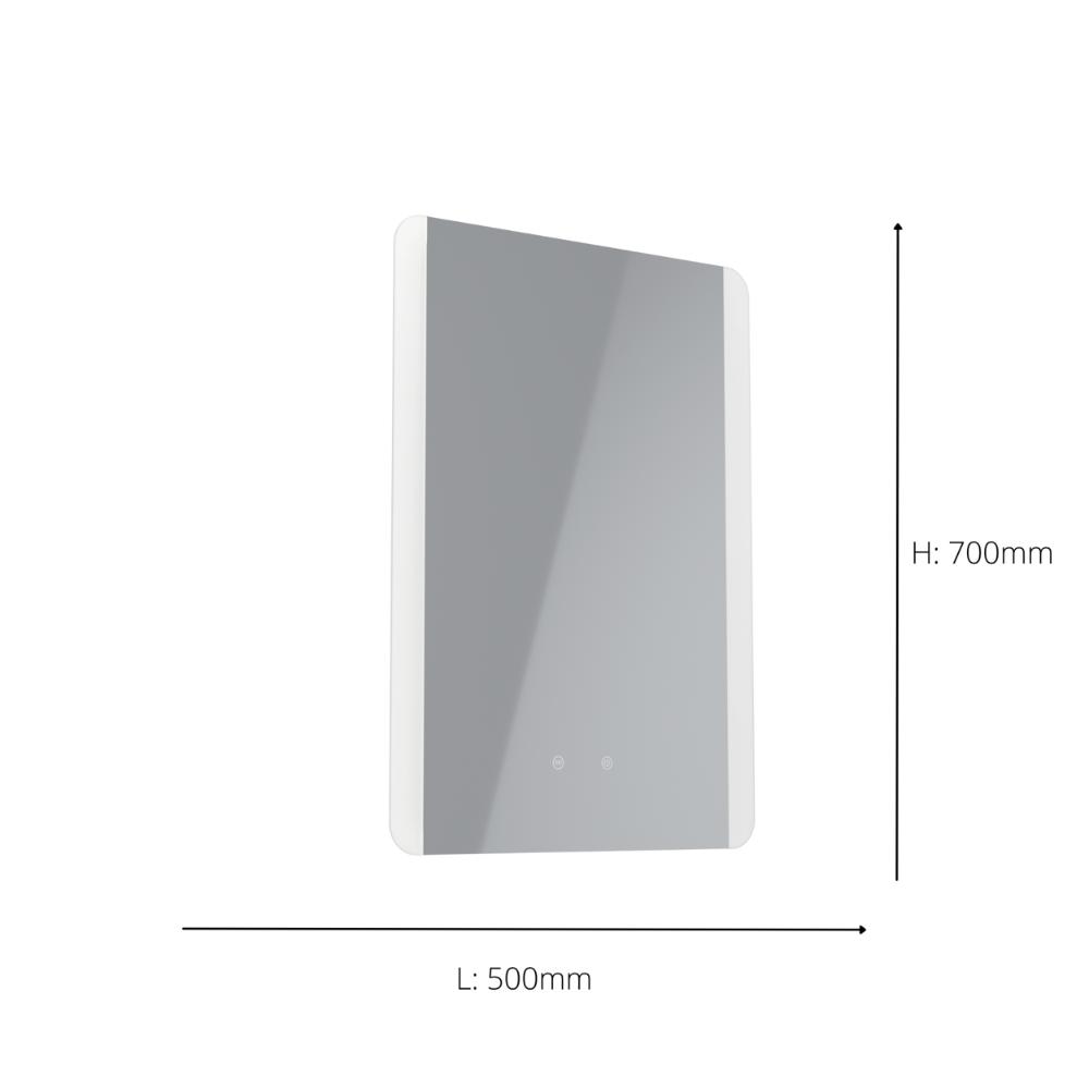 Buenavista Portrait 2-Light LED Touch Bathroom Mirror