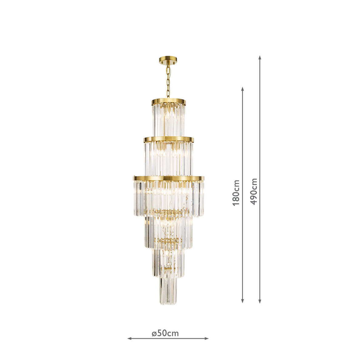 Angel 28 Light Chandelier Crystal and Antique Gold