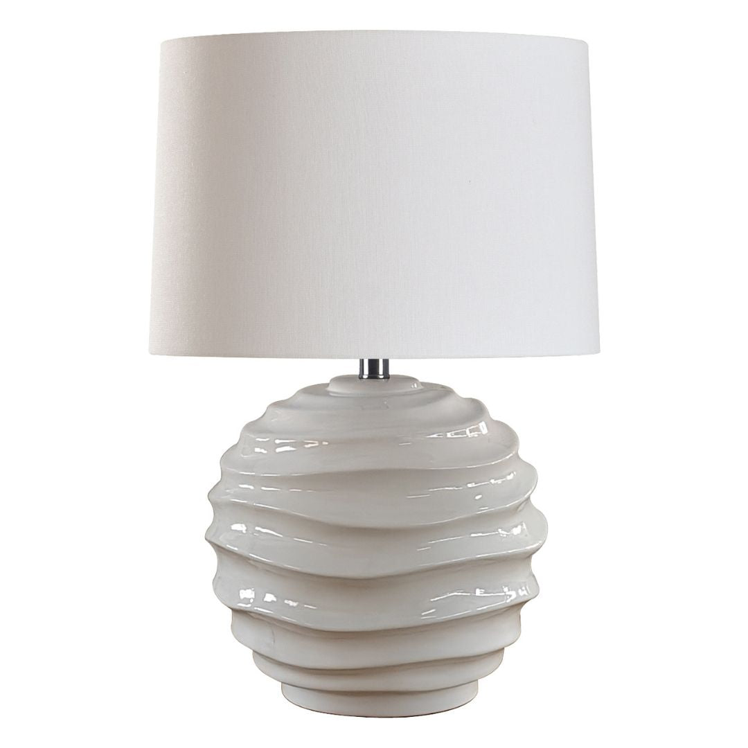 Mackenzie White Ceramic Table Lamp