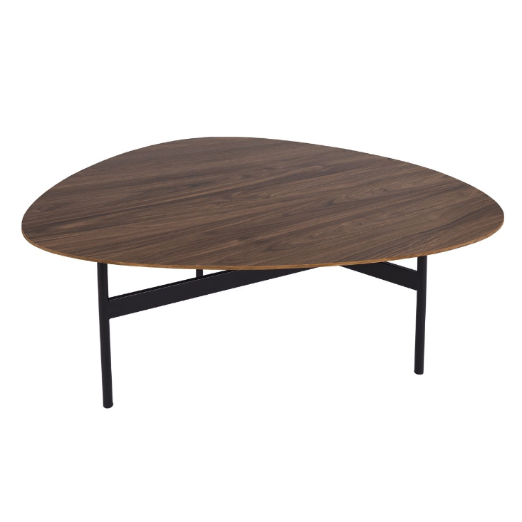 Roald Coffee Table Walnut Effect and Matt Black