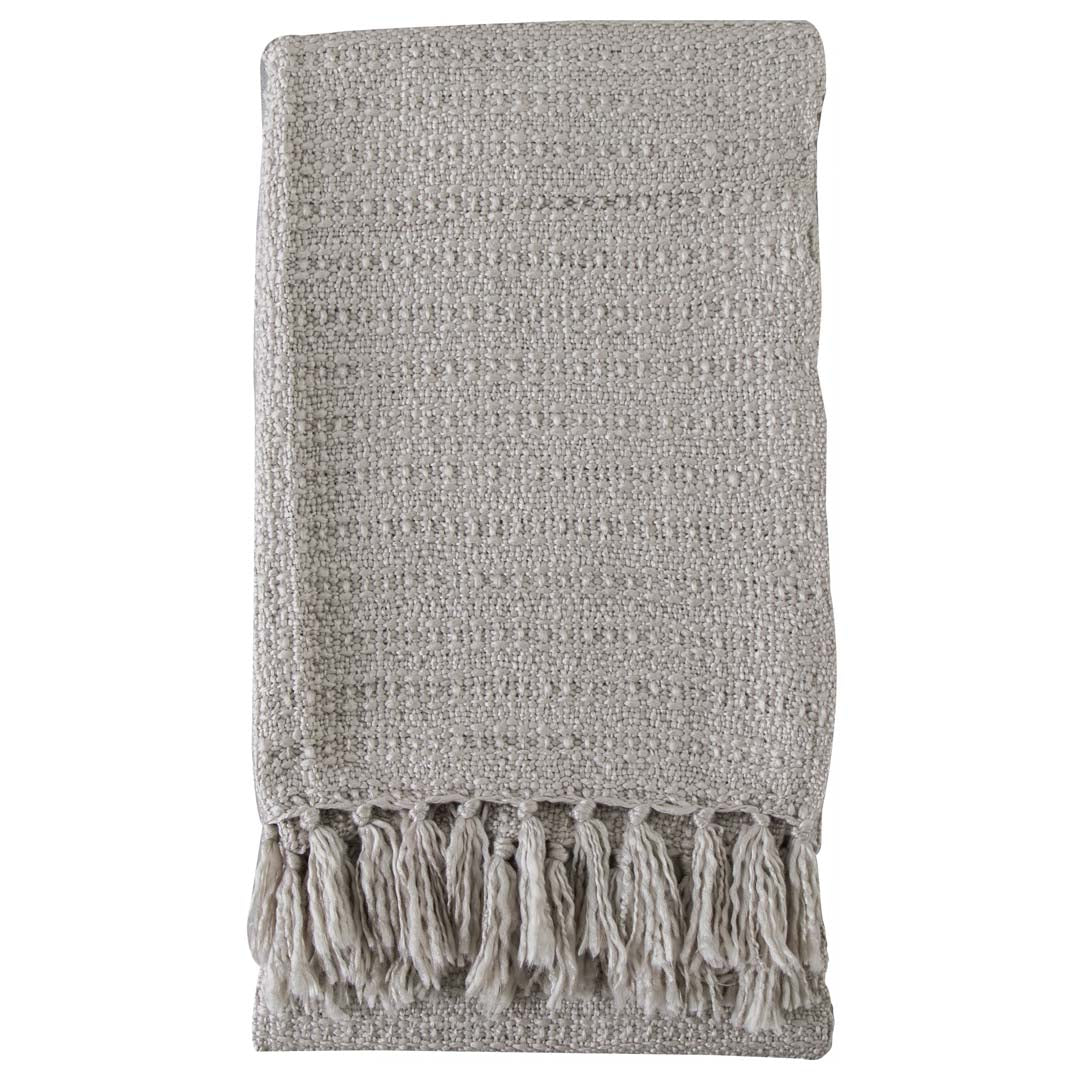 Acrylic Textured Natural Throw