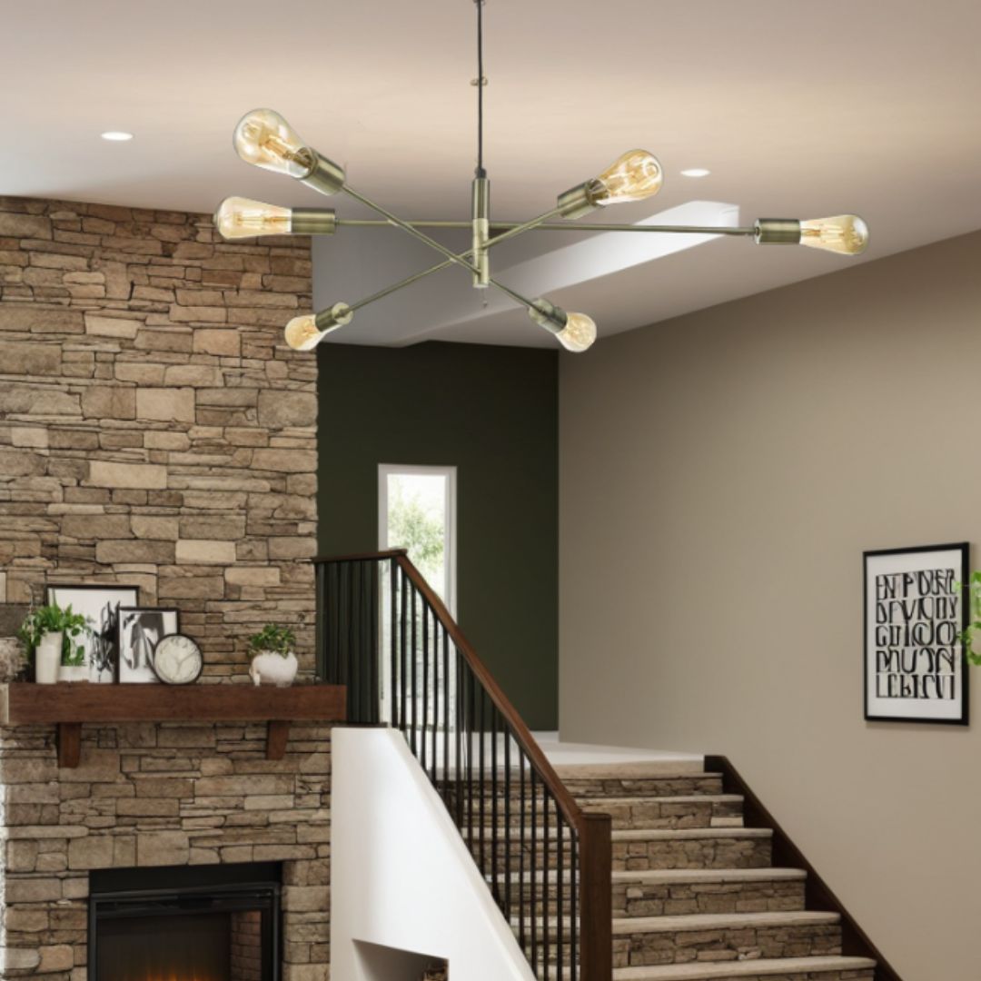 Alana Antique Brass Ceiling Pendant