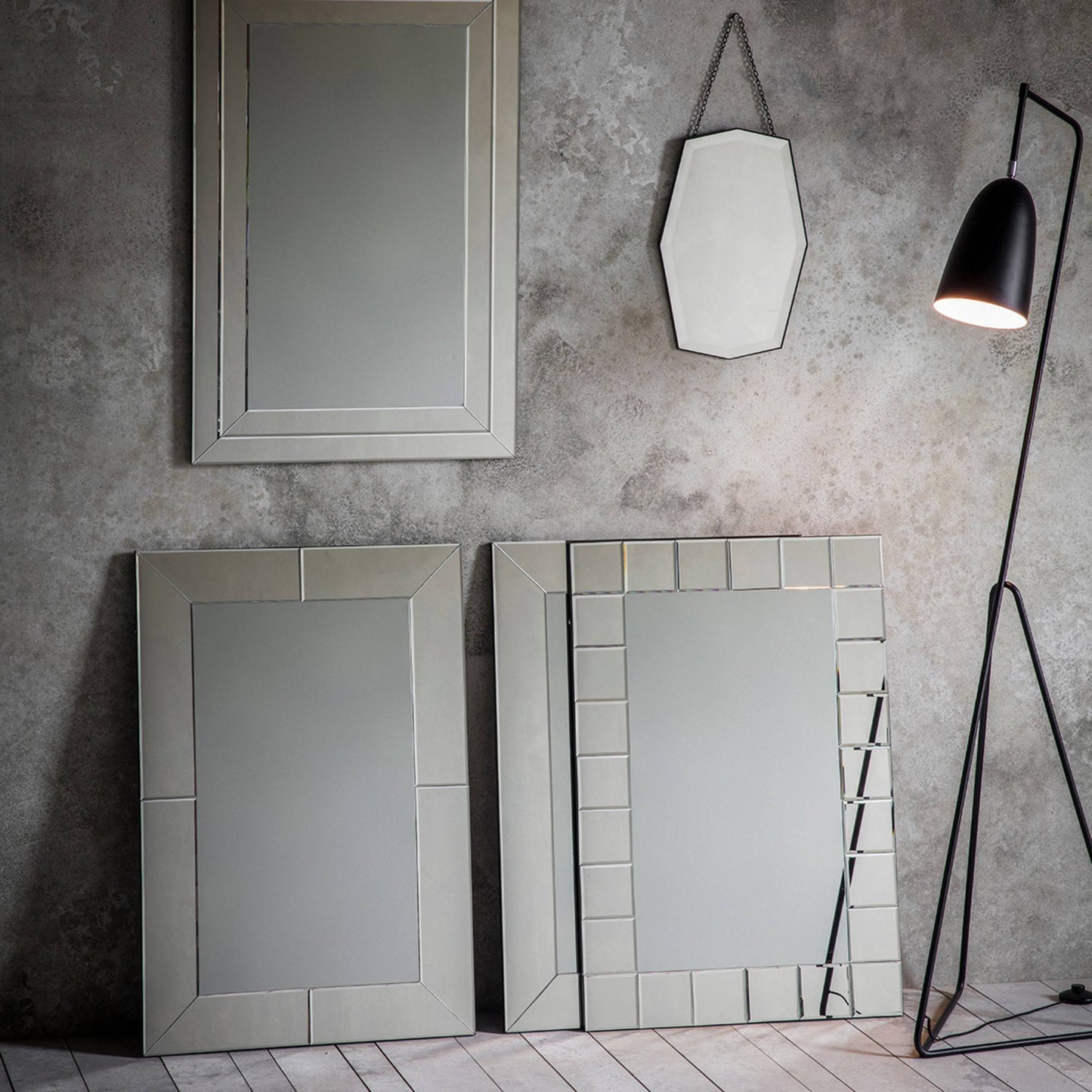Alfredo 60x90cm Silver Mirror
