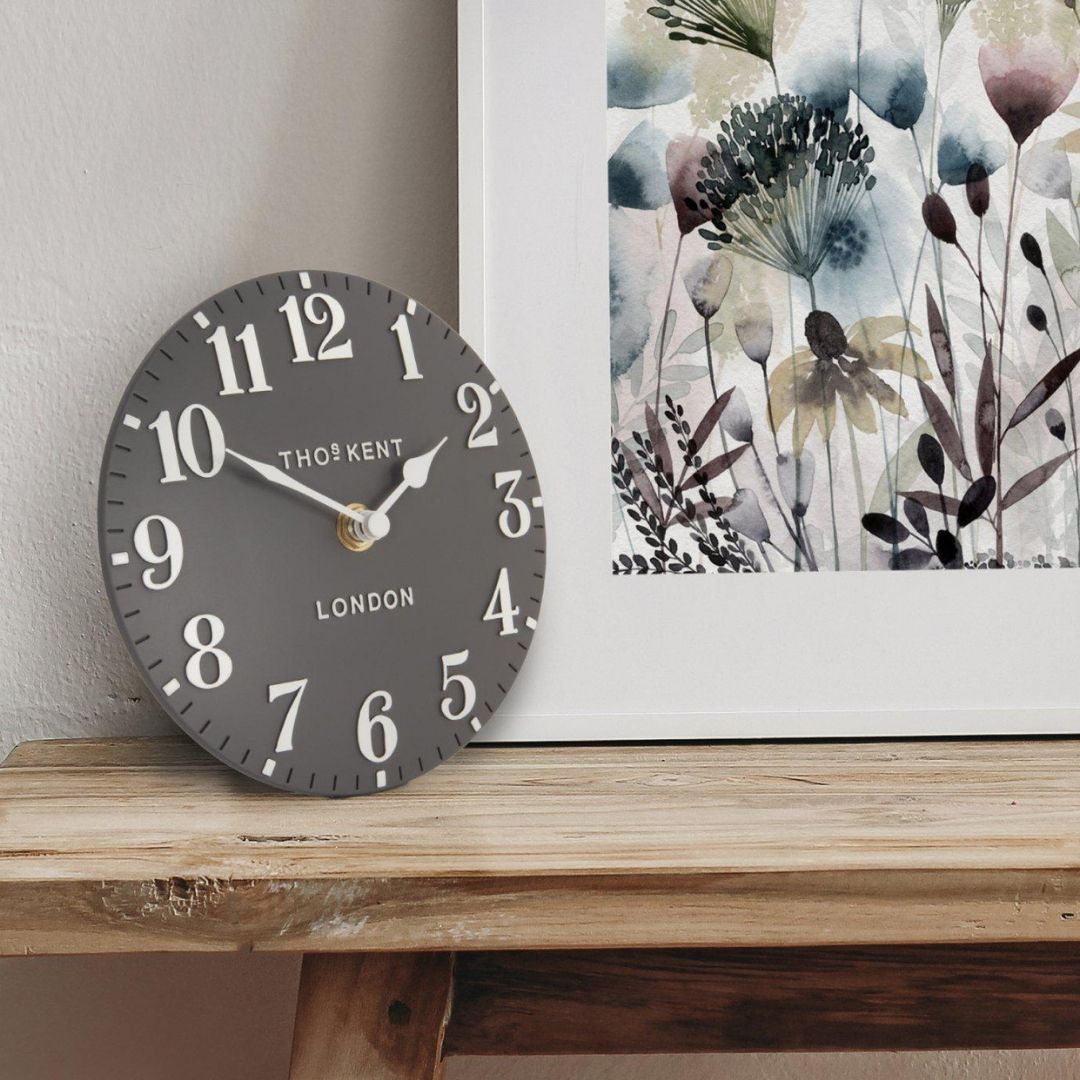 Thomas Kent Arabic Mantel Clock Dolphin