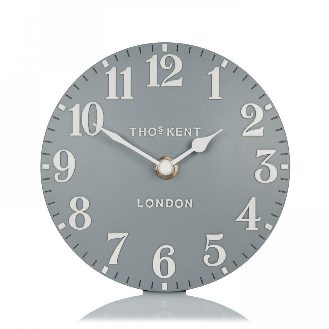 Thomas Kent Arabic Mantel Clock Flax Blue