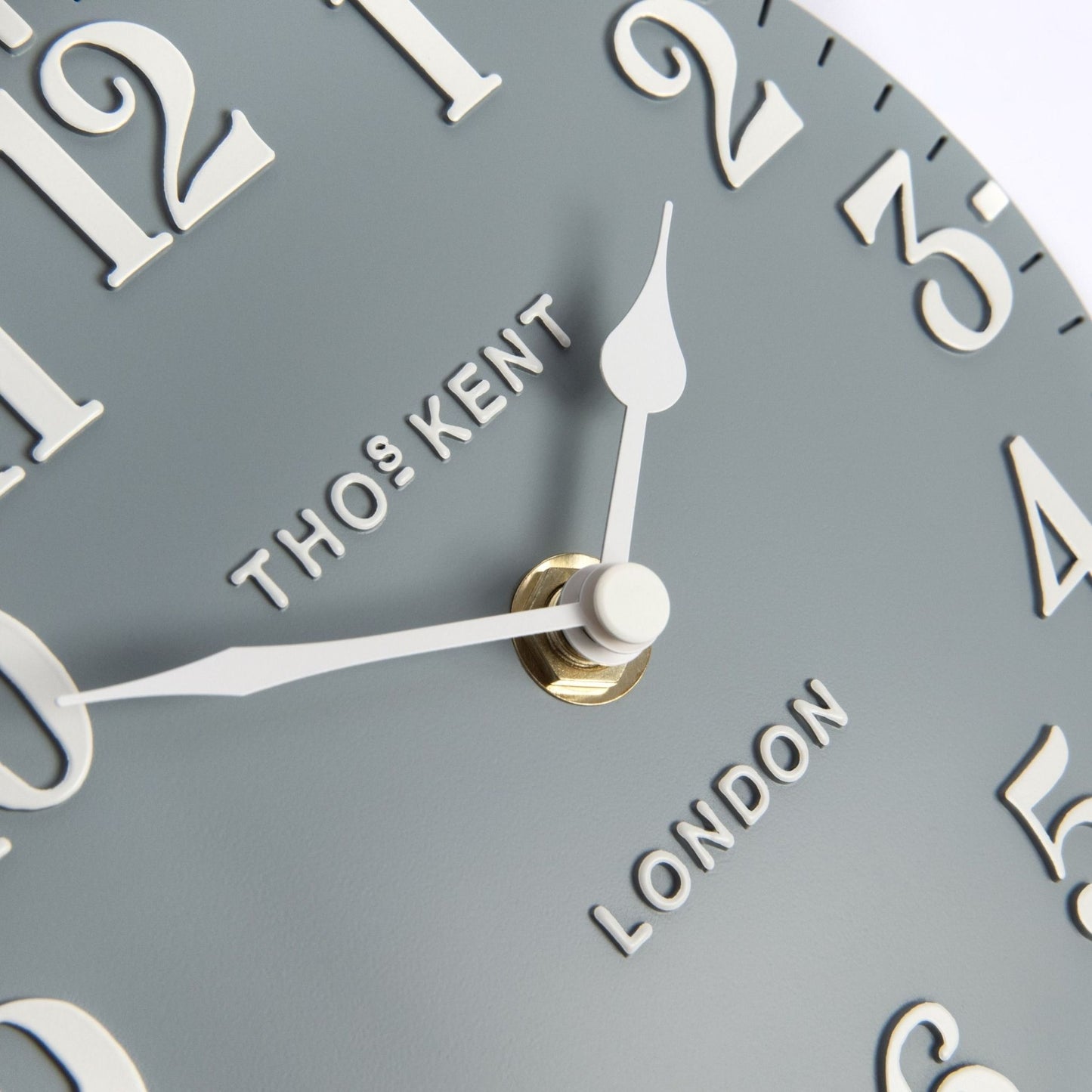 Thomas Kent Arabic Mantel Clock Flax Blue