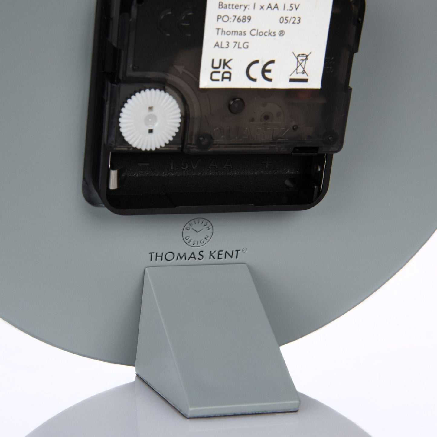 Thomas Kent Arabic Mantel Clock Flax Blue