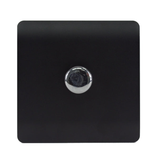Trendi Switch 1 Gang LED Dimmer In Matt Black