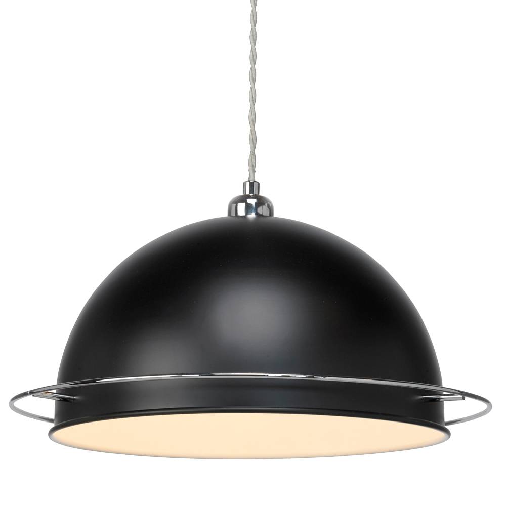 Bauhaus Black Dome Easy Fit Pendant Shade