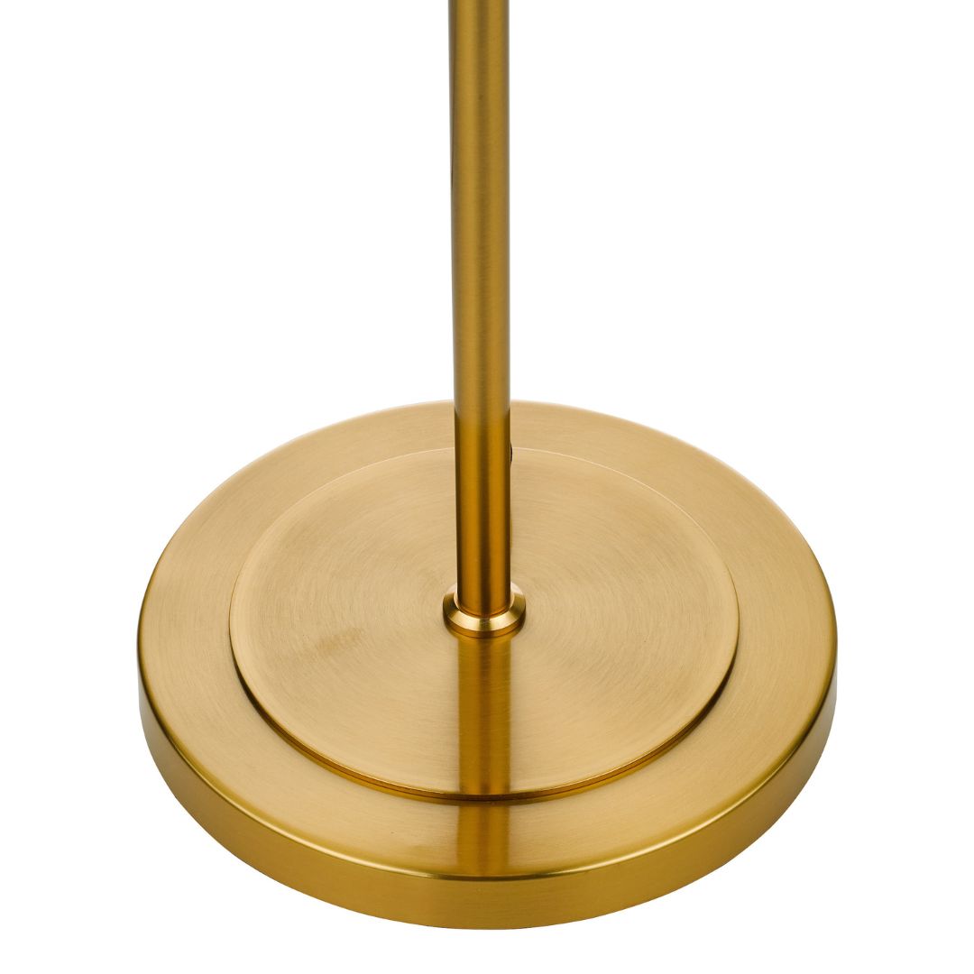 Bombazine Opal Glass & Brass Table Lamp