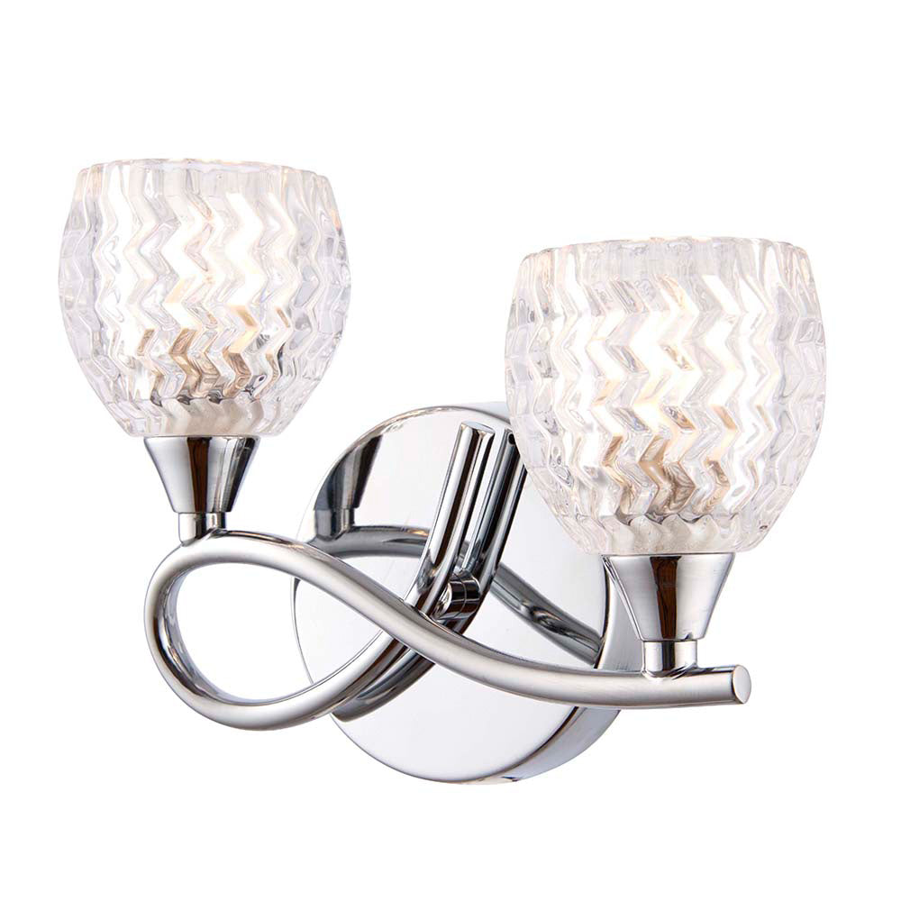 Boyer 2 Light Wall Light Polished Chrome