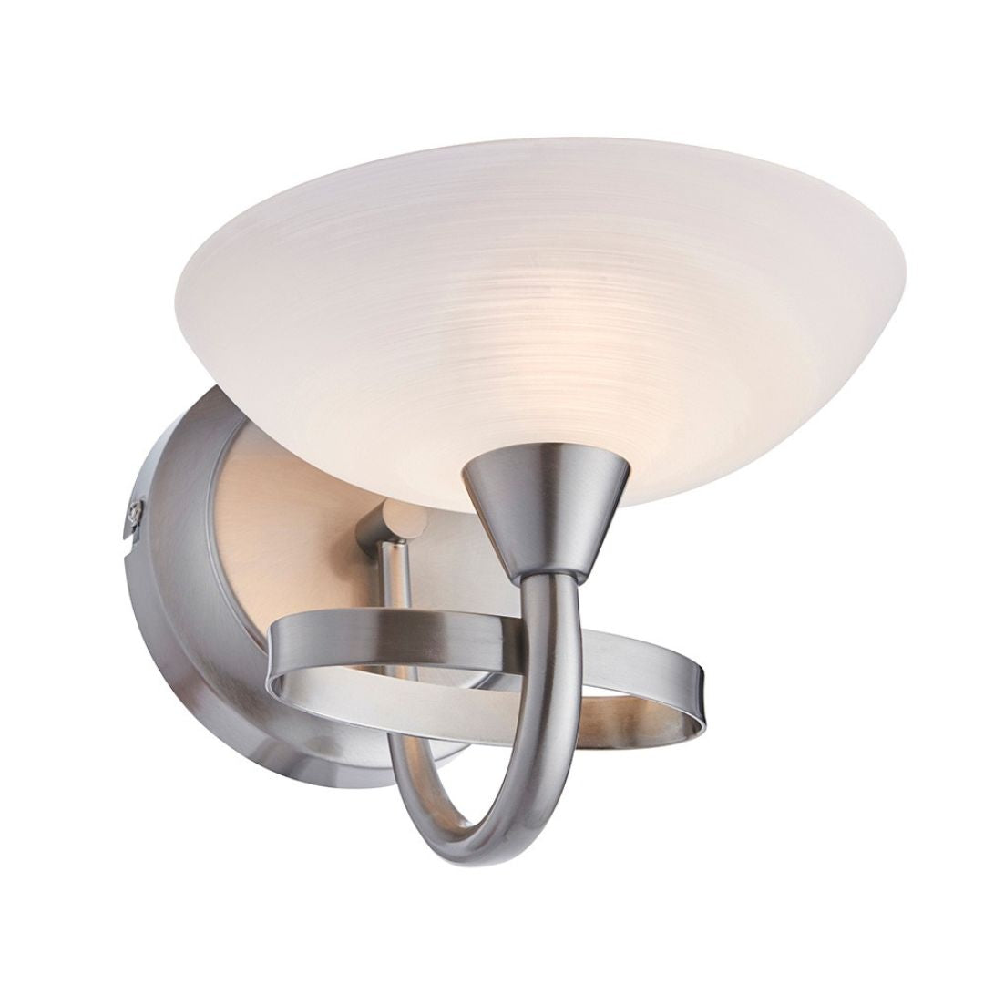Cagney Satin Chrome Wall Light