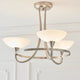 Cagney 3 Light Ceiling Light Satin Chrome