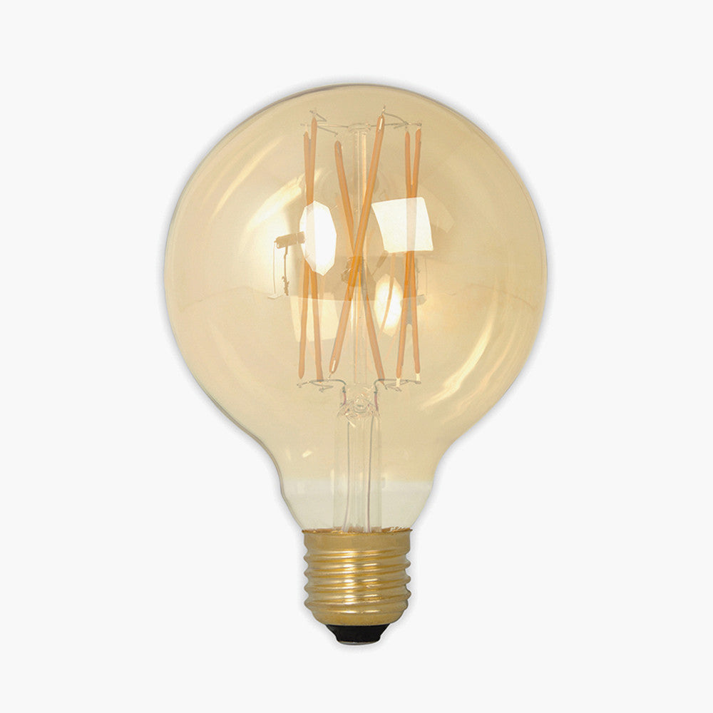 Calex E27 4W LED Filament Globe Gold Finish