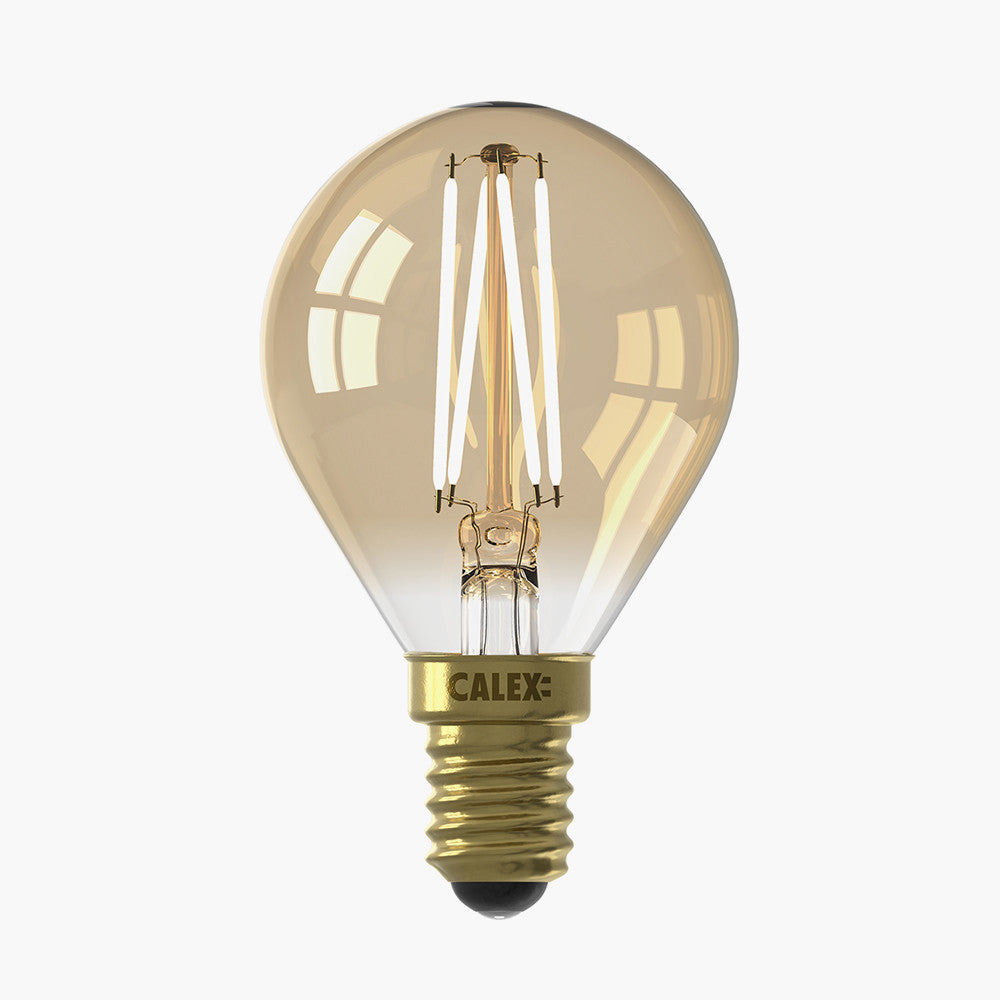 E14 3.5W LED Filament Gold Golf Ball