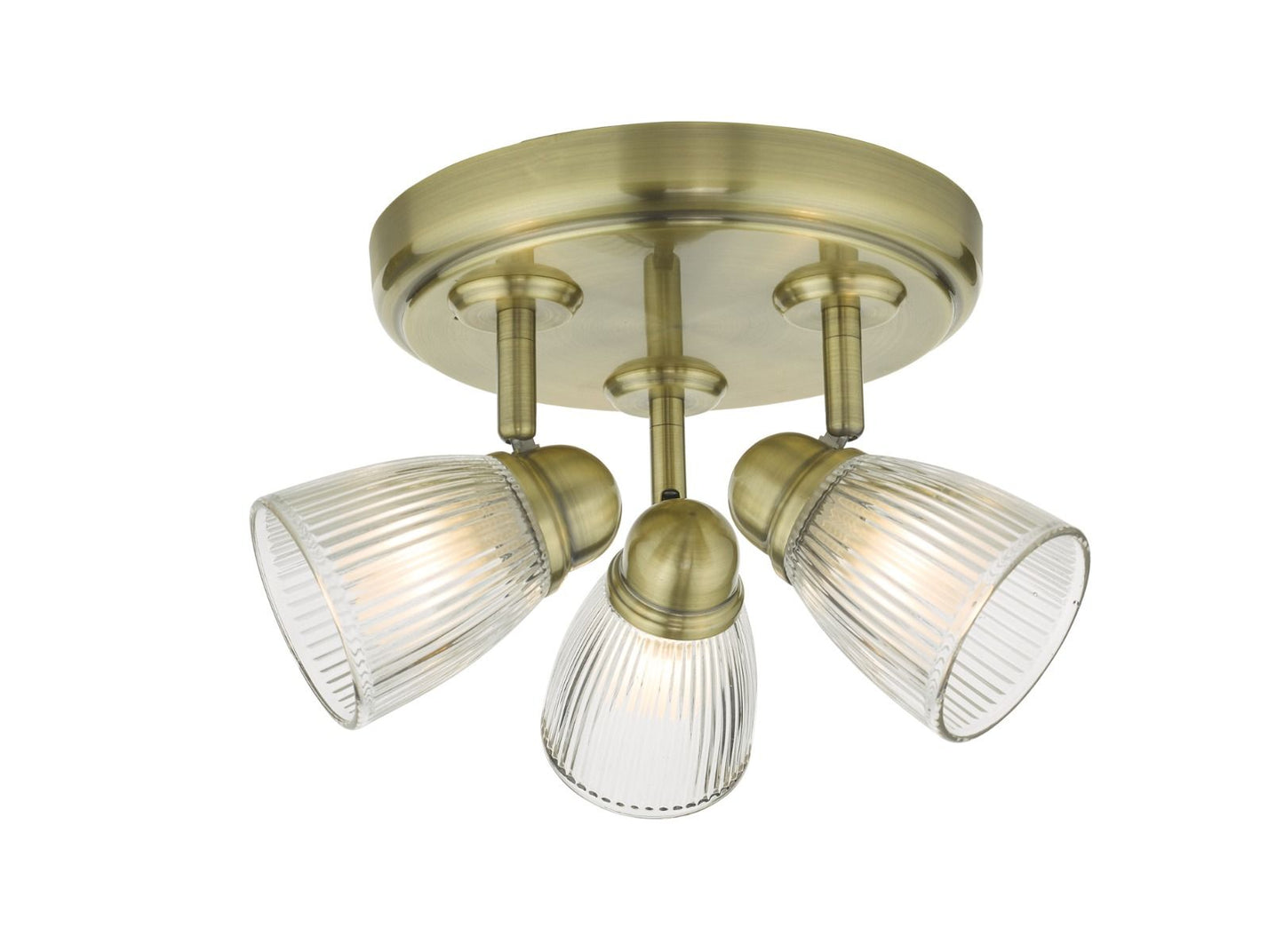 Cedric Bathroom Antique Brass Spotlight Plate
