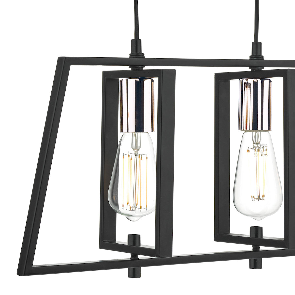 Celio 3 Light Matt Black Ceiling Bar