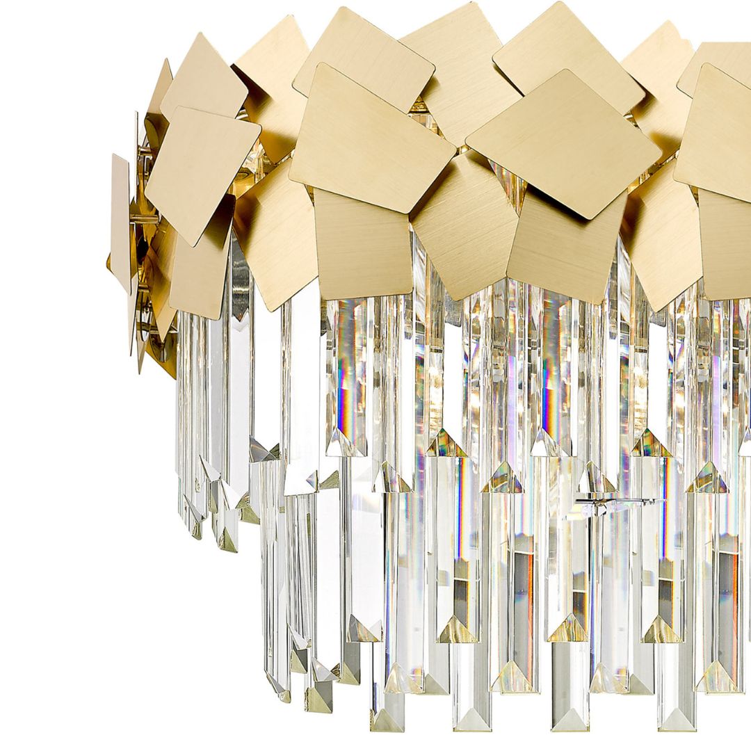 Celestia 6 Light 2 Tier Gold Ceiling Pendant