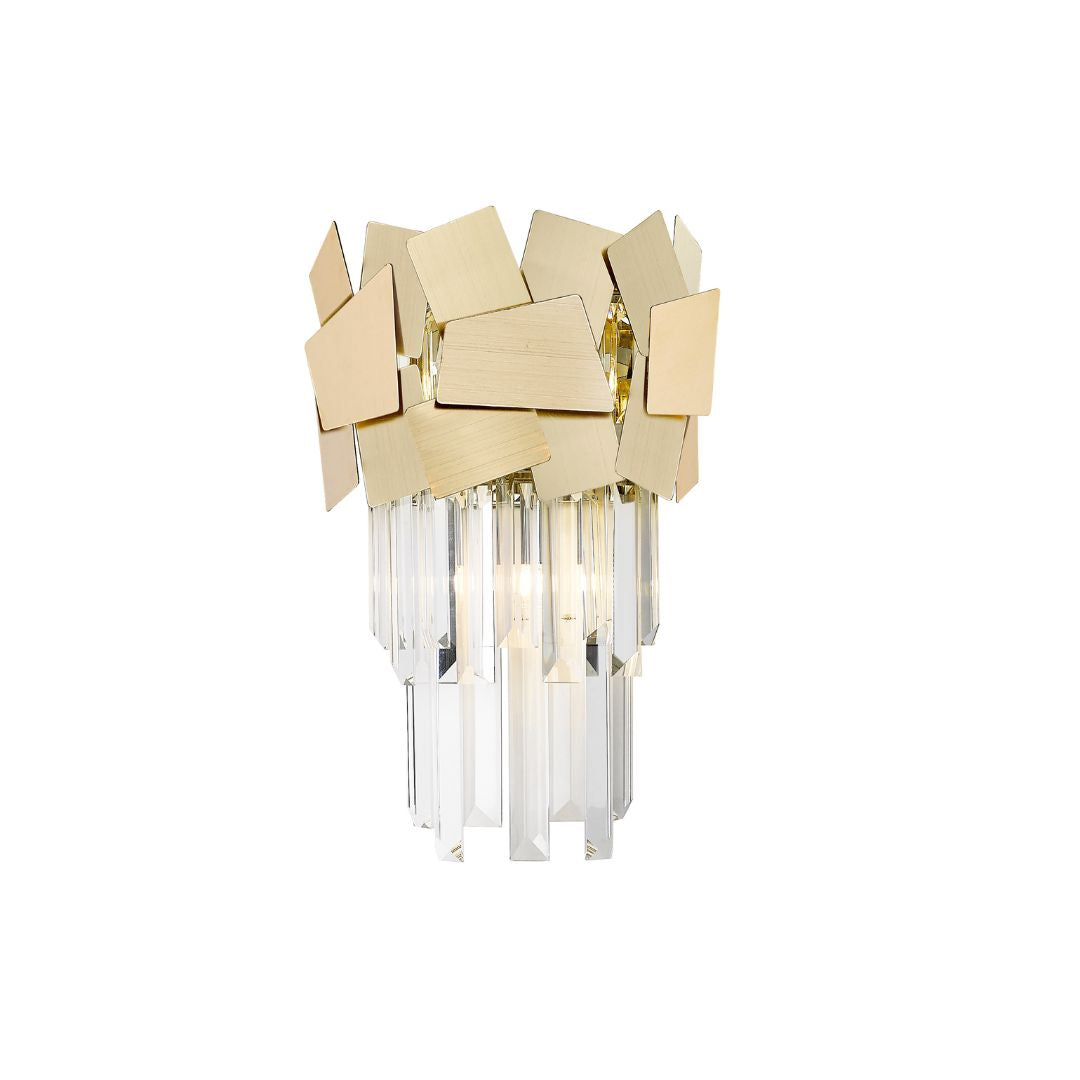 Celestia Gold Crystal Wall Light
