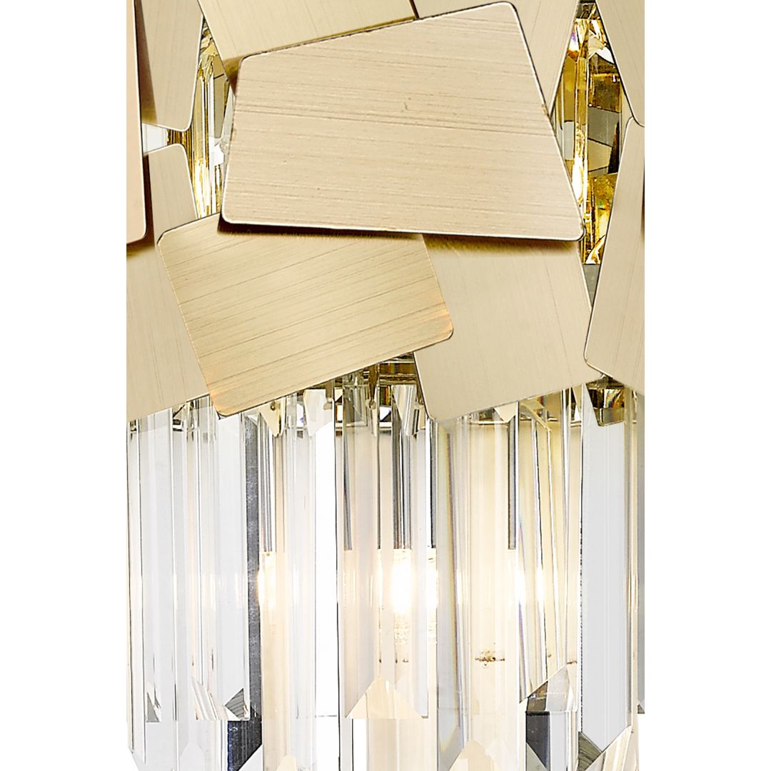 Celestia Gold Crystal Wall Light