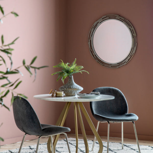Charlton Silver Mirror 80x80cm
