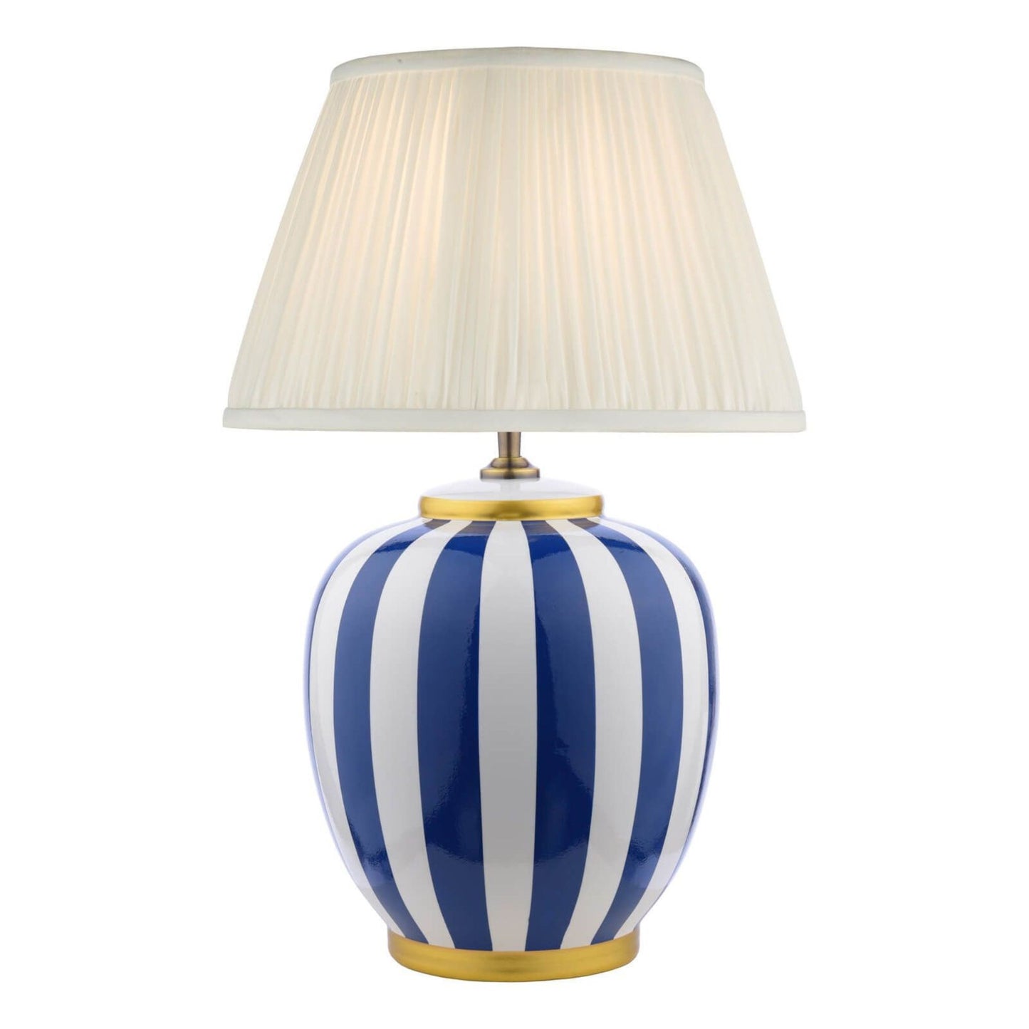 Circus Blue & White Ceramic Table Lamp