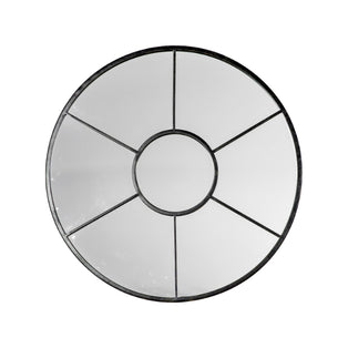 Cilnton Round Mirror Black 60x60cm