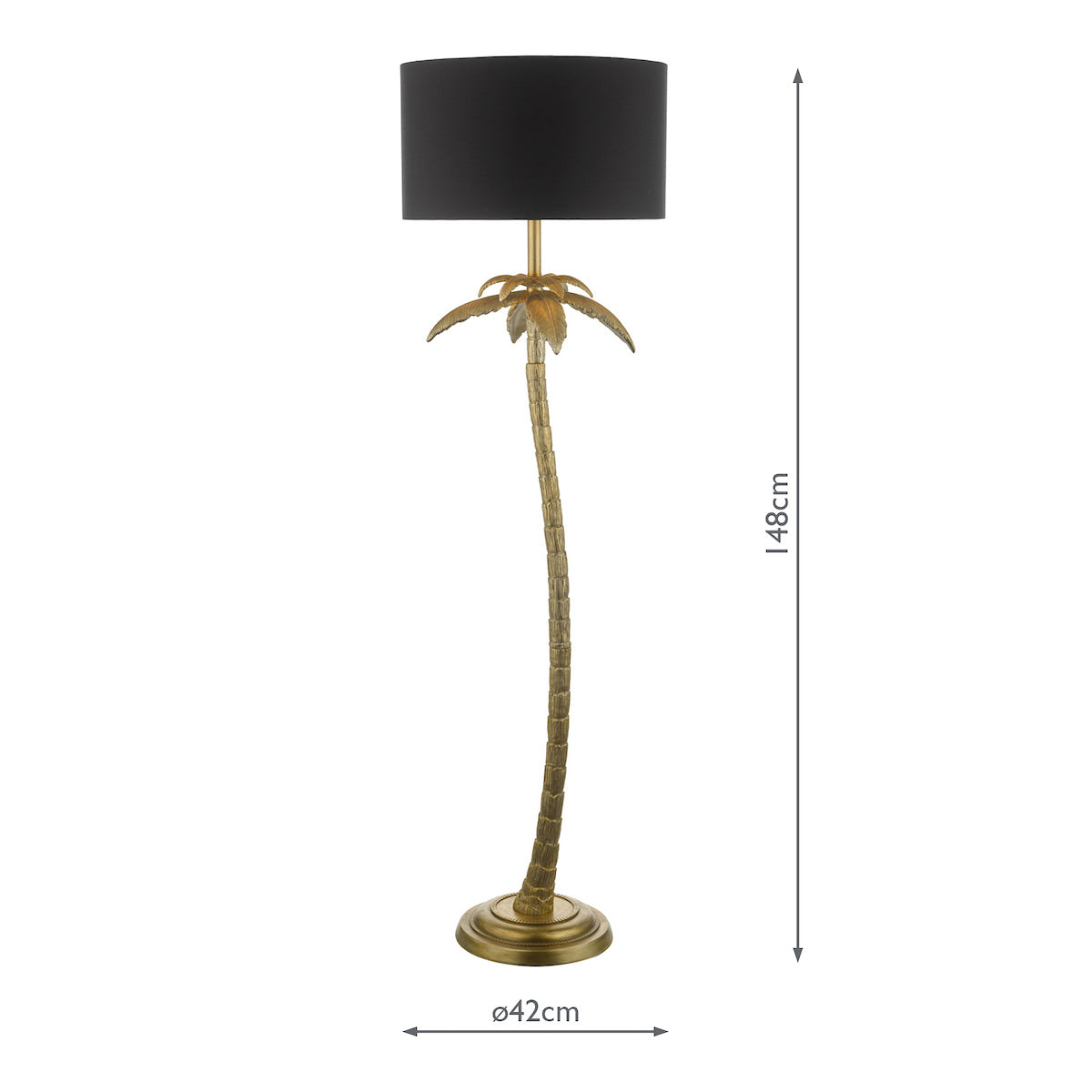 Coco Floor Lamp Antique Gold