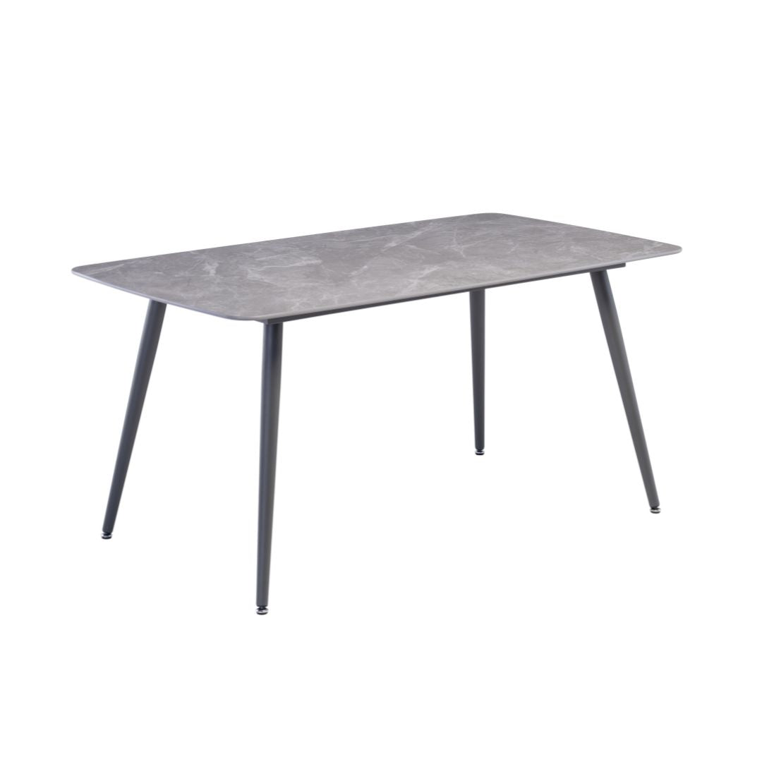 Covelo Grey Marble Dining Set