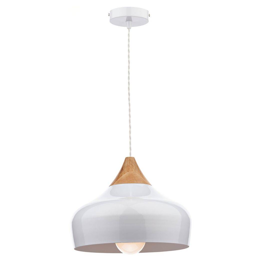 Gaucho Pendant Ceiling Light White 32cm