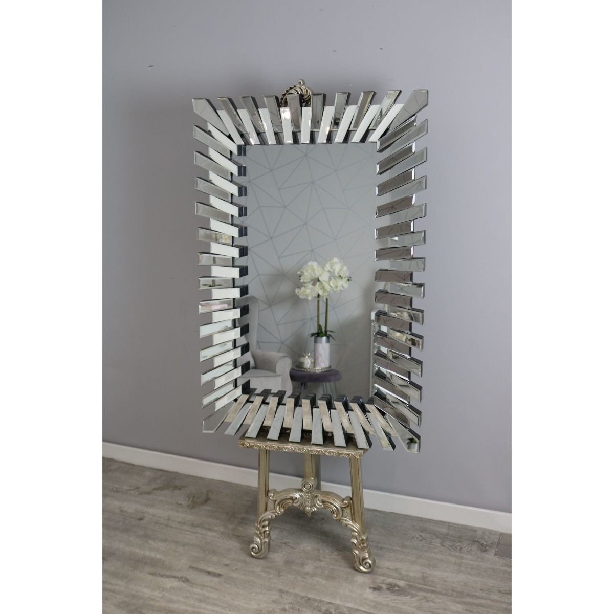 Spikey 120x80cm Silver Mirror