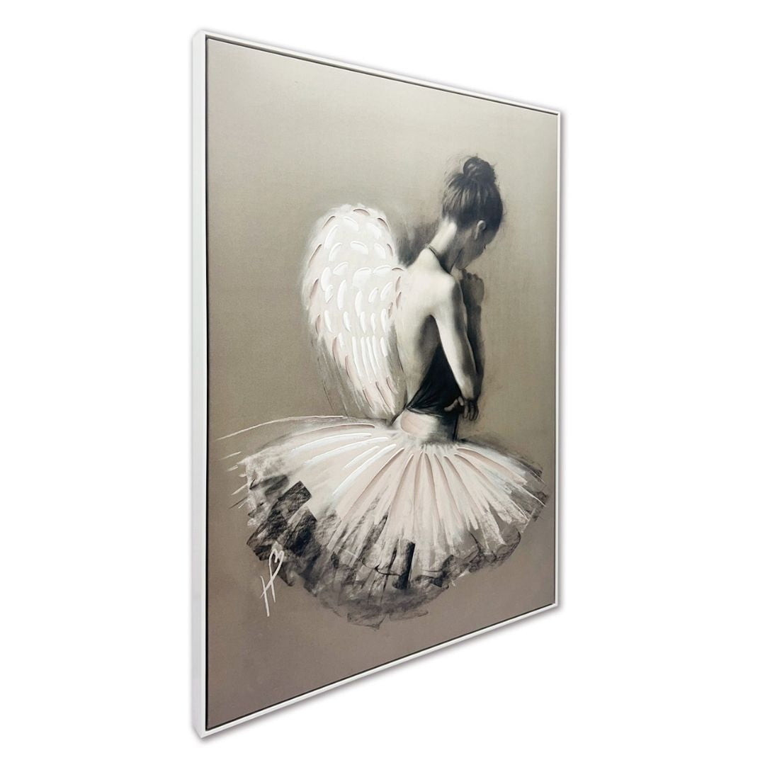 Angel Wings II Framed Canvas Wall Art 70x100