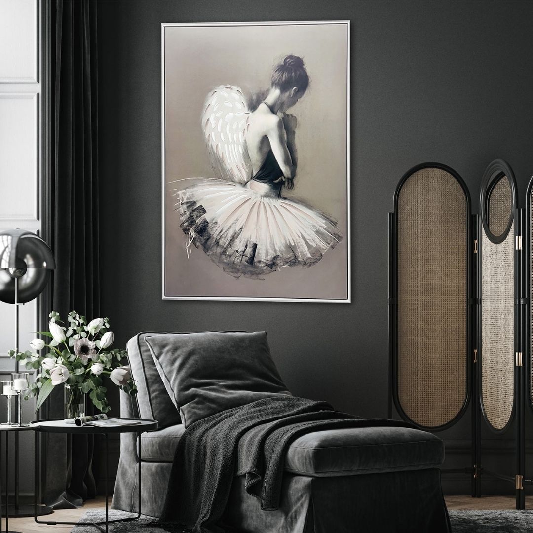 Angel Wings II Framed Canvas Wall Art 70x100