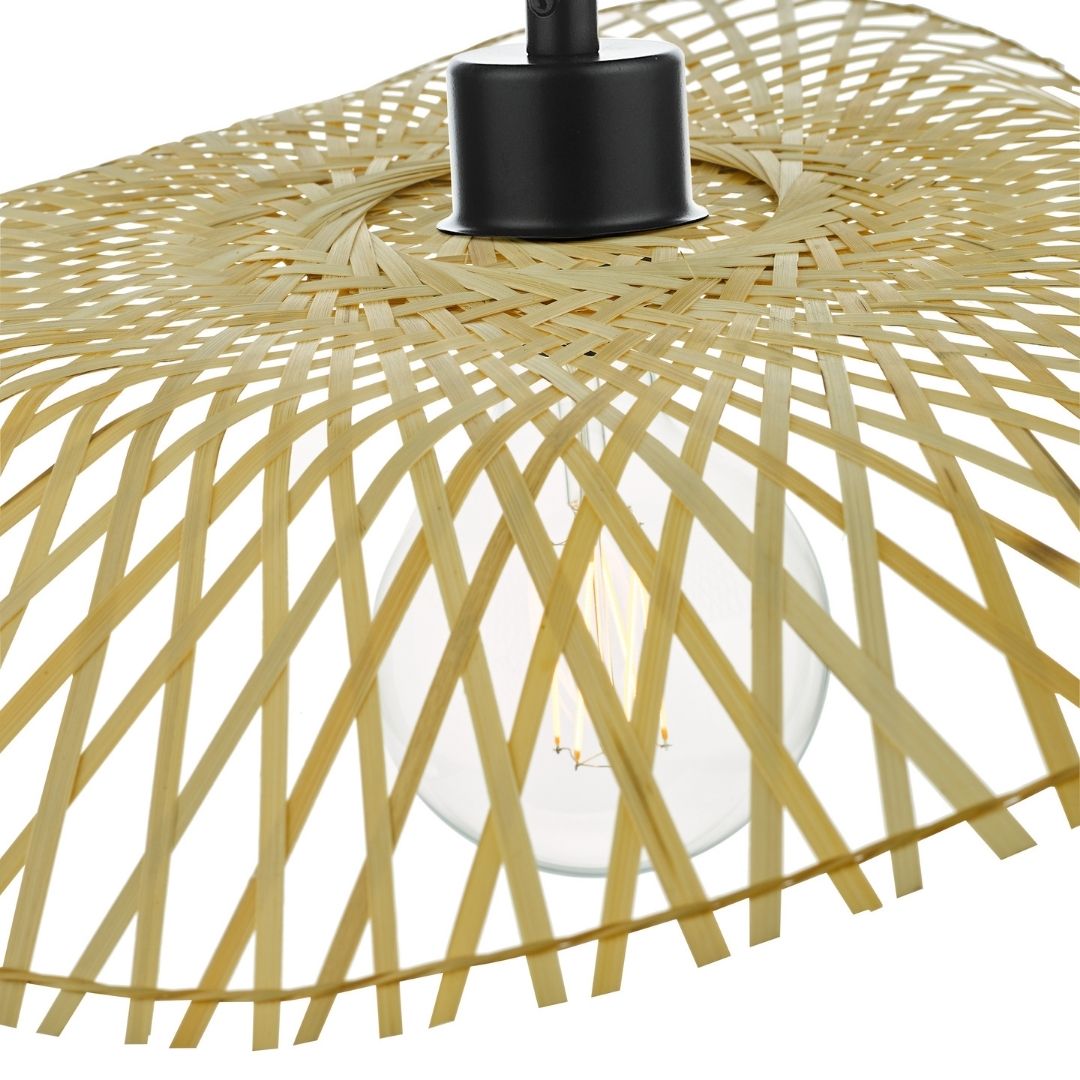 Deja Easy Fit Rattan Ceiling Pendant Shade
