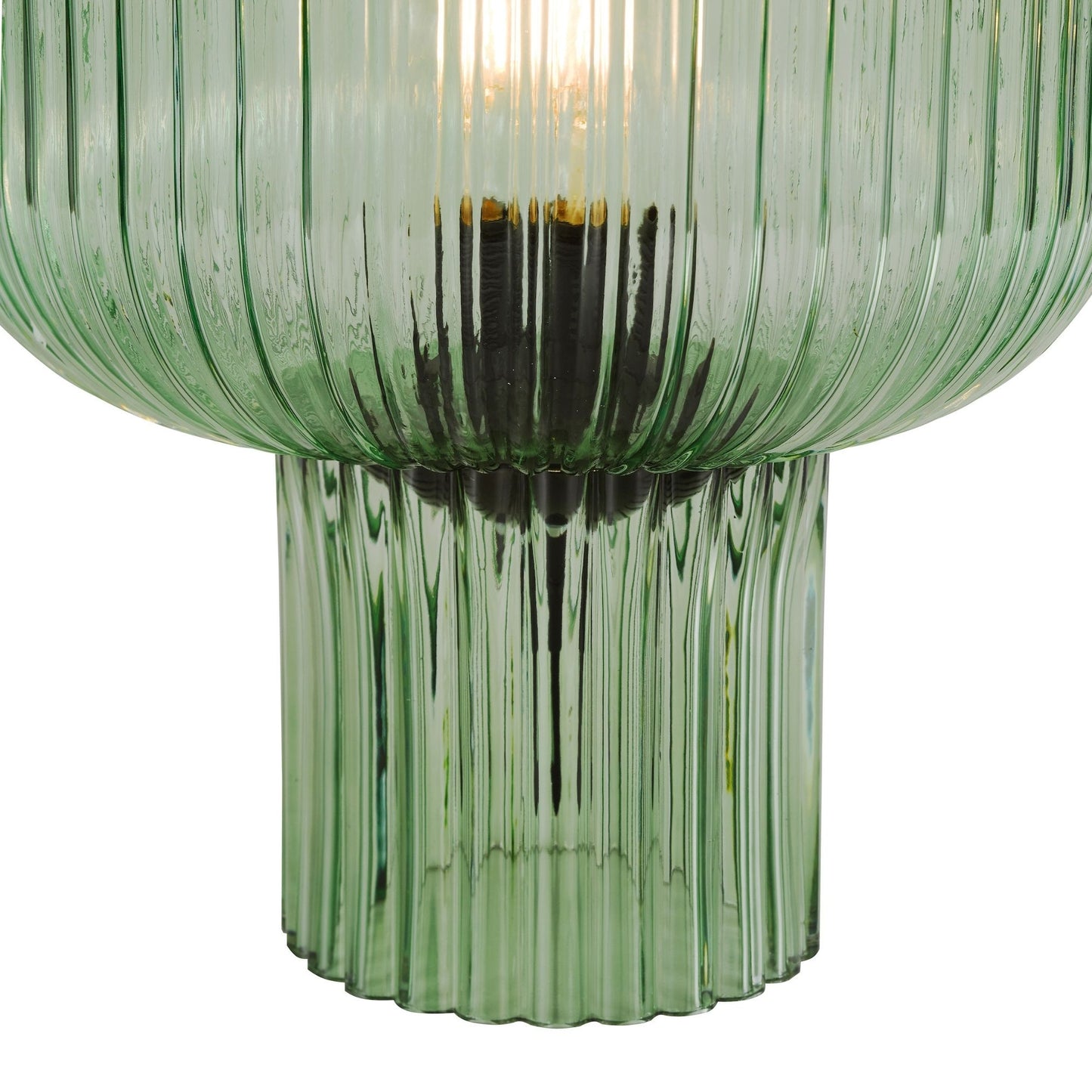 Demarius Green Glass Table Lamp