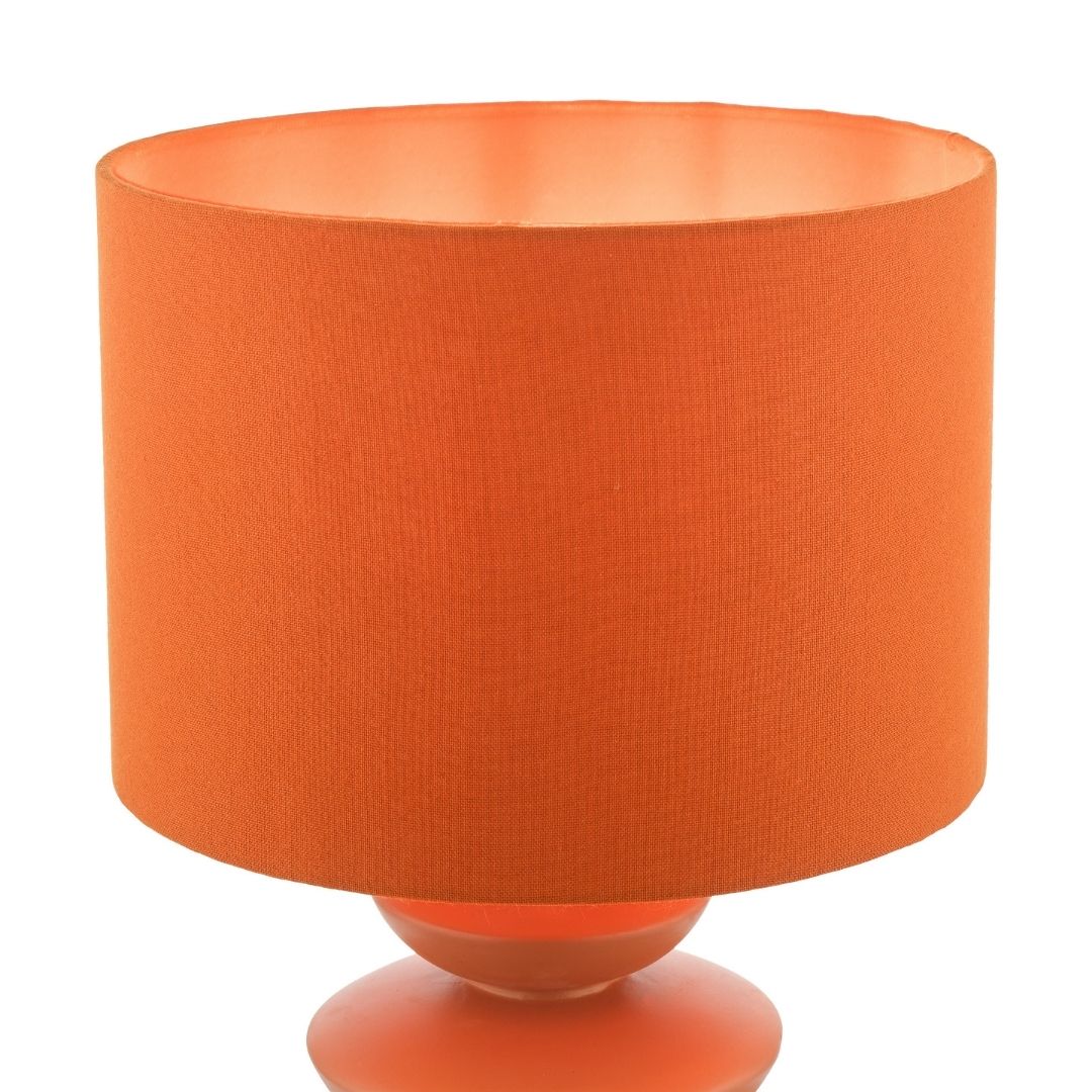Discus Orange Ceramic Table Lamp